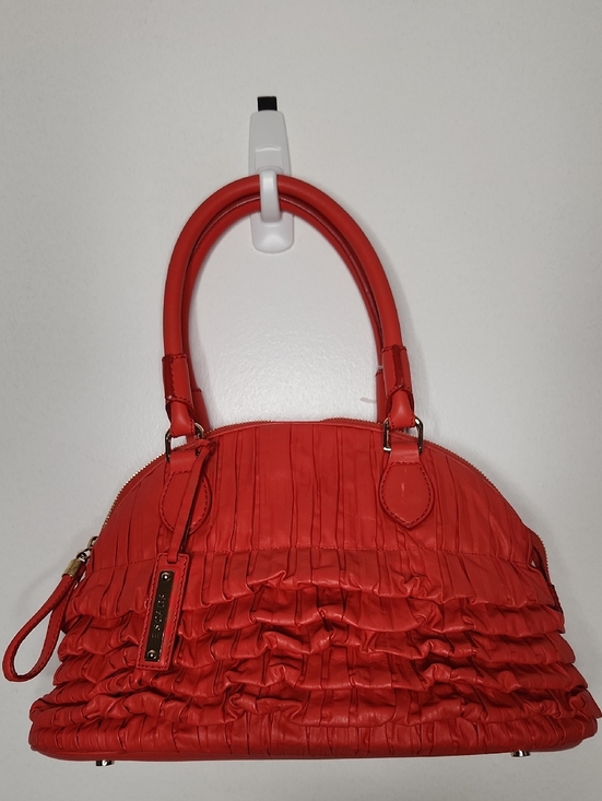 Escada Handbags - ESCADA PLEATED LEATHER Satchel. EUC Preloved item sold as is